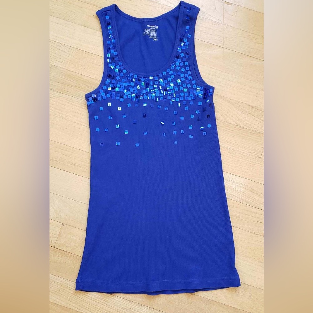Old Navy Women’s Sequins Tank Top, Size Medium